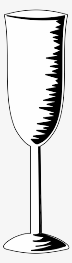 Champagne Glass - Champagne Flute Sketch Png