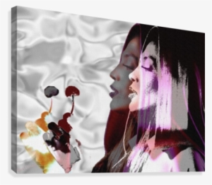 Jennifer Lopez Abstract Canvas Print - Visual Arts