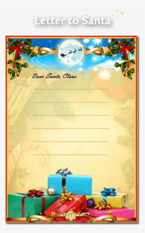 A Preview Of How The Letter To Santa Will Look - Santa Letter