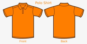 Orange Polo Clip Art - Orange Polo Shirt Vector