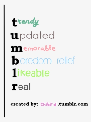 Here's The Example To The Tumblr Acronym Post I Made - Acronym Example