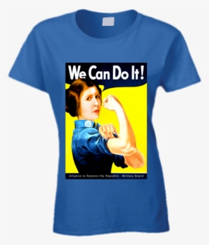 Princess Leia We Can Do It T Shirt - Women's Land Army Propaganda
