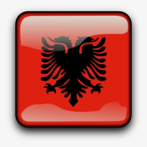 Albania Flag Clipart Gypsy - Albanian Flag