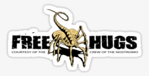 Alien Movie Face Hugger Parody " Stickers By Chachi - Chestburster Surprise