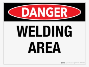 welding area - hot work in progress sign