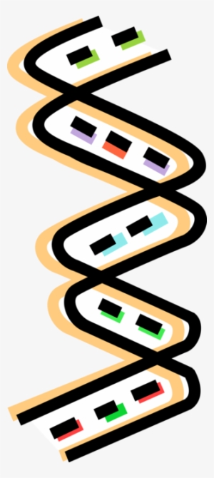 Vector Illustration Of Double Helix Dna Deoxyribonucleic
