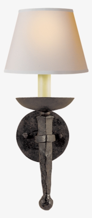 Iron Torch Sconce In Blackened Rust $319, 8"w 9"d 18"h - Visual Comfort E. F. Chapman Iron Torch Sconce