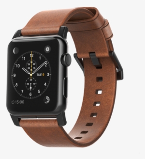 File - Apple Watches Leather Band