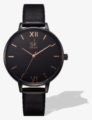 Classic Rose Gold Marble Dial Wrist Watch With Leather - K0039 Fashion Quartz Women Wristwatch