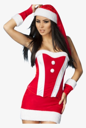 Sexy Santa Set Mit Corsage - Costume