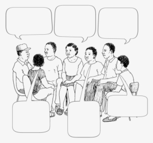 6 People Speaking In A Group - Portable Network Graphics