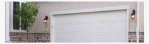 Image Alt Text - Recessed Long Panel Garage Door No Window