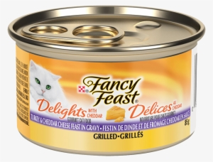 Fancy Feast® Delights With Cheddar Grilled Turkey & - Purina Fancy Feast Gravy Lovers Salmon Feast