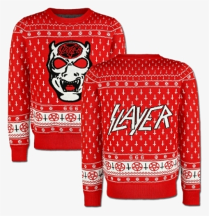 White Demon Holiday Sweater - Slayer Christmas Jumper