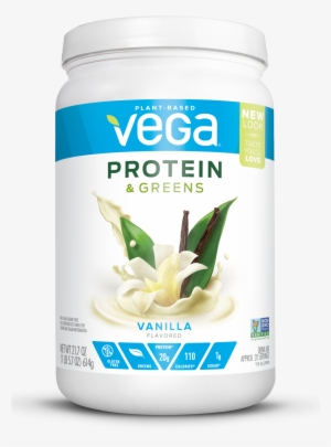 Vega Plant Protein & Greens Powder, Vanilla, 20g Protein,