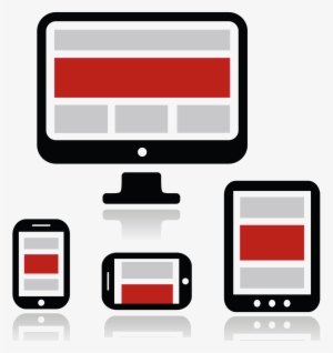 Diagramatic Representation Of Responsive Site On Different - Tablet Computer