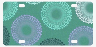 Teal Sea Foam Green Lace Doily Classic License Plate - Teal Sea Foam Green Lace Doily Pillow Sham By Sara