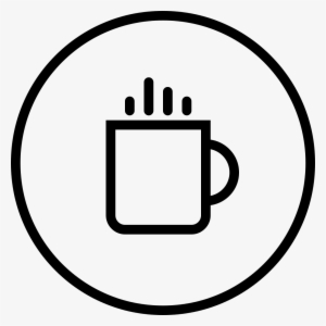 Coffee Shop Circular Button - Coffee