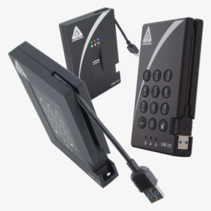 Aegis Portables - Apricorn 2tb Aegis Padlock Usb 3.0 Hard Drive (256-aes)
