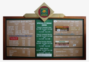 Menu - Signage