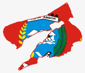 Peta Lambang Kota Ambon - Ambon, Maluku