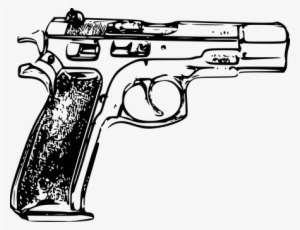 Handgun Firearm Pistol Gun Revolver Weapon - Gun Clipart
