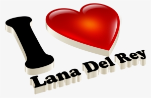 Lana Del Rey Love Name Heart Design Png - Deepika Names