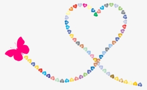 This Free Icons Png Design Of Butterfly Hearts Trail