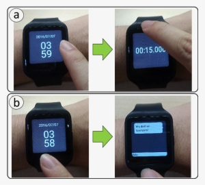 Users Can Invoke A Function By Using B2b- Swipe - Watch