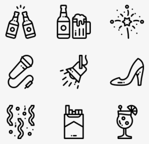 Night Party - Party Icon Free Vector