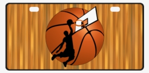 Slam Dunk Basketball Player License Plate