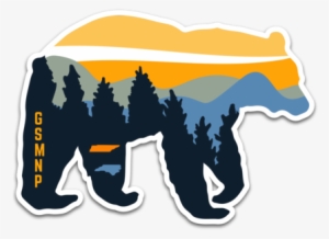 Gsmnp Decal - Smoky Mountain Bear Sticker
