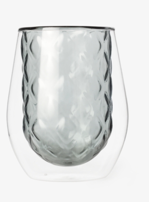 Diamond Double Wall Glass Smokey Grey - Glass