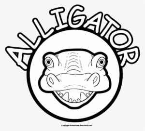 Alligator Black And White Alligator Clipart - Clip Art