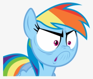 Such A Disappointment - Rainbow Dash Angry Png