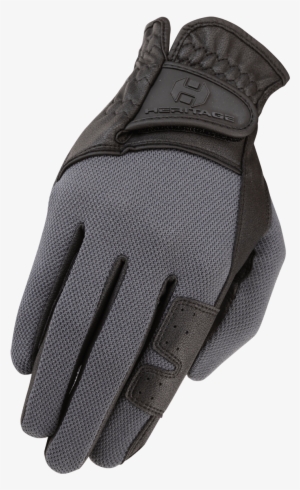 Cross Country Glove Black/grey - Heritage Gloves X-country Gloves - Ladies Riding Gloves