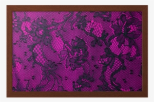 Black And Pink Lace Background Framed Poster • Pixers® - Gift Trenz Security Wallet - Burlesque Magentablack