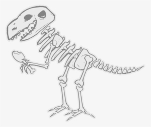 Dinosaur Skeleton By Yobarte On Deviantart Jpg - Dinosaur Skeleton Cartoon Png