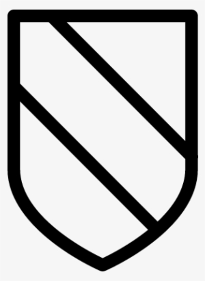 Shield With Diagonal Stripes Vector - Gluten Free Icon