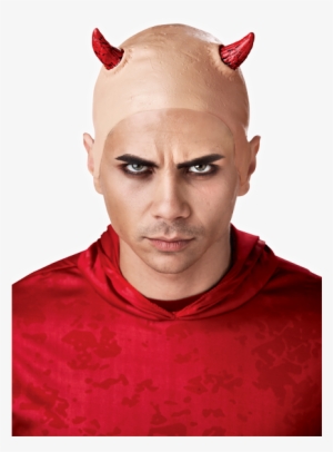 Bald Caps With Devils Horns