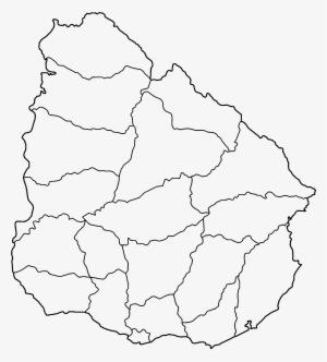 Uruguay Departments Blank - Blank Map Of Uruguay