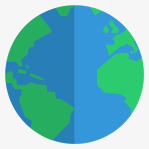 Flat Earth Png Clipart Transparent Download - Flat Globe Icon Png