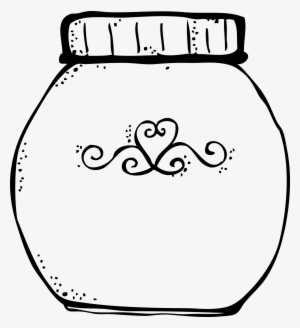 Mason Jar Clipart Outline - Cookies Jar Clipart Png