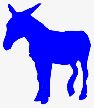Donkey Clipart - Blue Donkey Clip Art