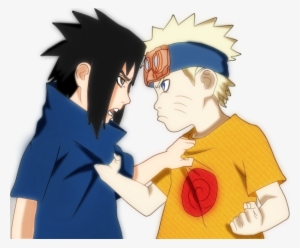 Naruto And Sasuke As Kids - Naruto And Sasuke Png