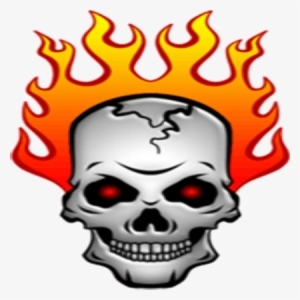 Roblox Clipart - Flaming Skull Clip Art