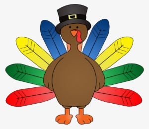 28 Collection Of Google Images Turkey Clipart - Turkey With Colored Feathers