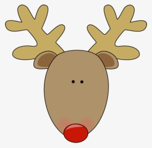 Reindeer - Reindeer Head Clipart