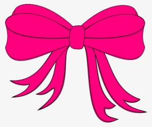 Pink Bow Clipart Shabby Chic - Pink Bow Clipart