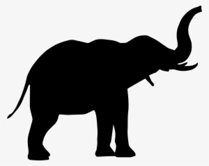 Free Free 254 Trunk Up Silhouette Elephant Svg SVG PNG EPS DXF File